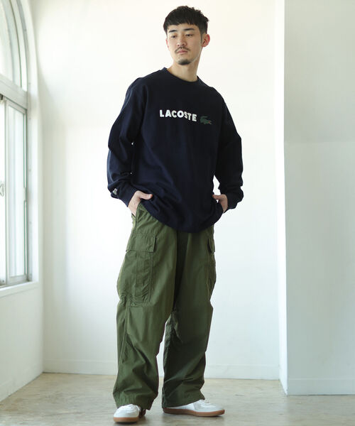 LACOSTE × BEAMS / 別注 マリン セットアップ　ブラック LACOSTE × BEAMS / 別注 マリン セットアップ ブラック