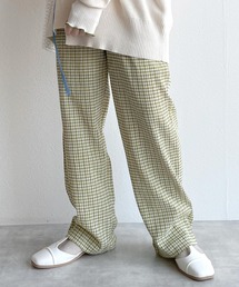 w closet | クリンクルチェックイージパンツ(その他パンツ)