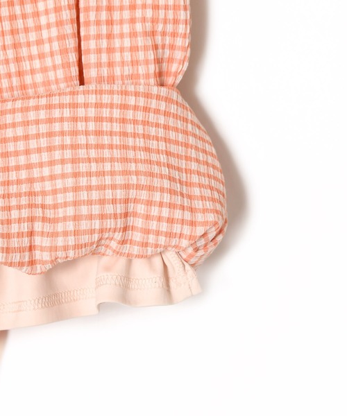 w closet（ダブルクローゼット）の「クリンクルチェックイージパンツ（その他パンツ・レディース・ライム/オレンジ・FREE）」の5枚目の写真