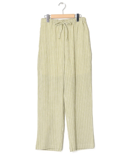 w closet（ダブルクローゼット）の「クリンクルチェックイージパンツ（その他パンツ・レディース・ライム/オレンジ・FREE）」の18枚目の写真