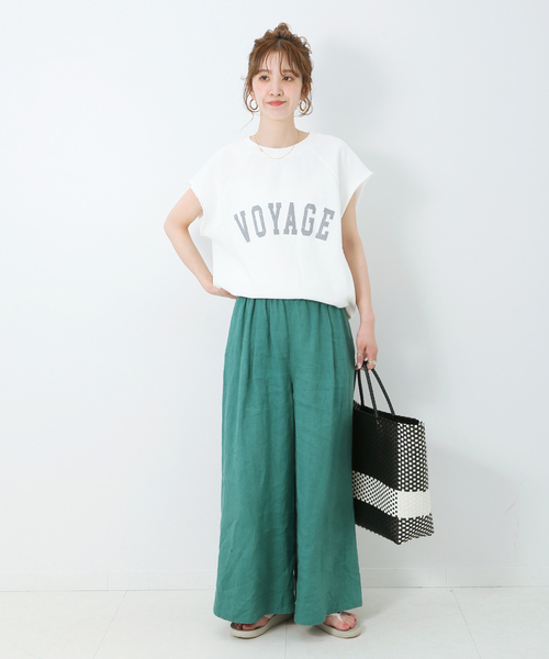Simplicite（サンプリシテ）の「Le lin zephyr リネンパンツ◆（その他パンツ・レディース・ブラック/ピンク/グリーン/ベージュ・FREE）」の14枚目の写真