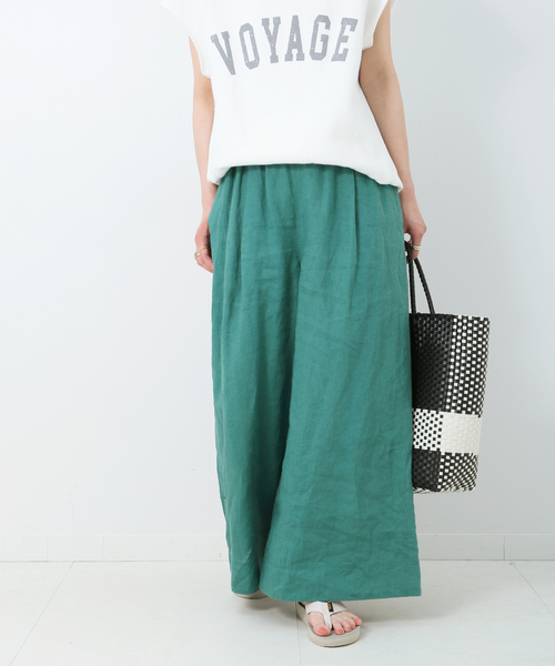 Simplicite（サンプリシテ）の「Le lin zephyr リネンパンツ◆（その他パンツ・レディース・ブラック/ピンク/グリーン/ベージュ・FREE）」の15枚目の写真