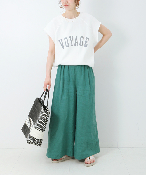 Simplicite（サンプリシテ）の「Le lin zephyr リネンパンツ◆（その他パンツ・レディース・ブラック/ピンク/グリーン/ベージュ・FREE）」の16枚目の写真