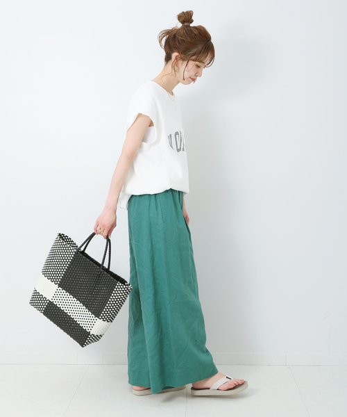 Simplicite（サンプリシテ）の「Le lin zephyr リネンパンツ◆（その他パンツ・レディース・ブラック/ピンク/グリーン/ベージュ・FREE）」の18枚目の写真