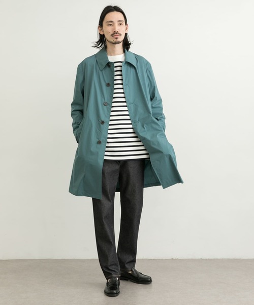 URBAN RESEARCH（アーバンリサーチ）の「『XLサイズあり』タイプライターストレッチステンカラーコート（ステンカラーコート・メンズ・グリーン/ベージュ/チャコールグレー・LARGE/X-LARGE/SMALL/MEDIUM）」の5枚目の写真