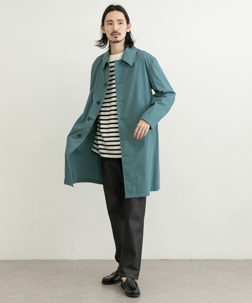 URBAN RESEARCH（アーバンリサーチ）の「『XLサイズあり』タイプライターストレッチステンカラーコート（ステンカラーコート・メンズ・グリーン/ベージュ/チャコールグレー・LARGE/X-LARGE/SMALL/MEDIUM）」の6枚目の写真