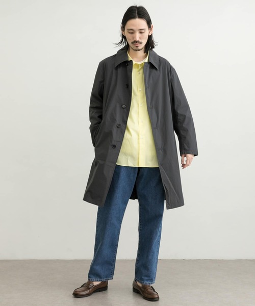 URBAN RESEARCH（アーバンリサーチ）の「『XLサイズあり』タイプライターストレッチステンカラーコート（ステンカラーコート・メンズ・グリーン/ベージュ/チャコールグレー・LARGE/X-LARGE/SMALL/MEDIUM）」の8枚目の写真