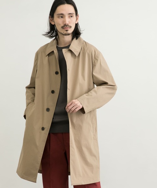 URBAN RESEARCH（アーバンリサーチ）の「『XLサイズあり』タイプライターストレッチステンカラーコート（ステンカラーコート・メンズ・グリーン/ベージュ/チャコールグレー・LARGE/X-LARGE/SMALL/MEDIUM）」の9枚目の写真