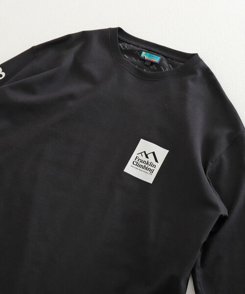 Franklin Climbing（フランクリンクライミング）の「【Franklin Climbing/フランクリンクライミング】エッセンシャルロゴ 袖プリントロンT（Tシャツ/カットソー・メンズ・ホワイト/ブラック/グレー/カーキ・MEDIUM/LARGE）」の17枚目の写真