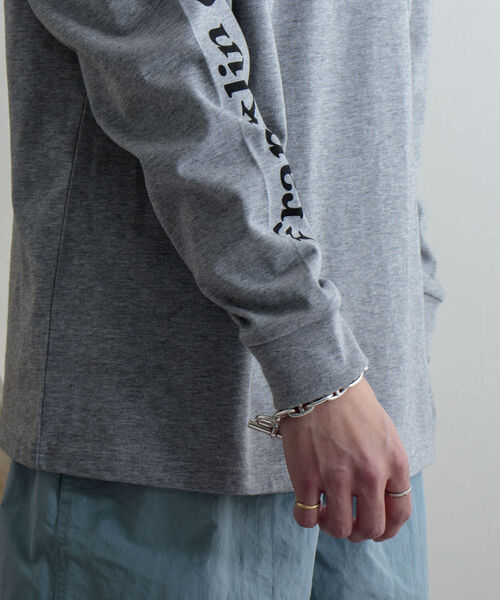 Franklin Climbing（フランクリンクライミング）の「【Franklin Climbing/フランクリンクライミング】エッセンシャルロゴ 袖プリントロンT（Tシャツ/カットソー・メンズ・ホワイト/ブラック/グレー/カーキ・MEDIUM/LARGE）」の20枚目の写真