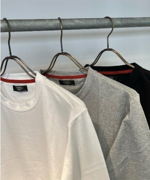PAZZO（パッゾ）の「【PAZZO】 シルケット天竺 クルーネック ロングスリーブTEE/ロンT（Tシャツ/カットソー・メンズ・ブラック/トップグレー/ホワイト系1・2/3）」の12枚目の写真