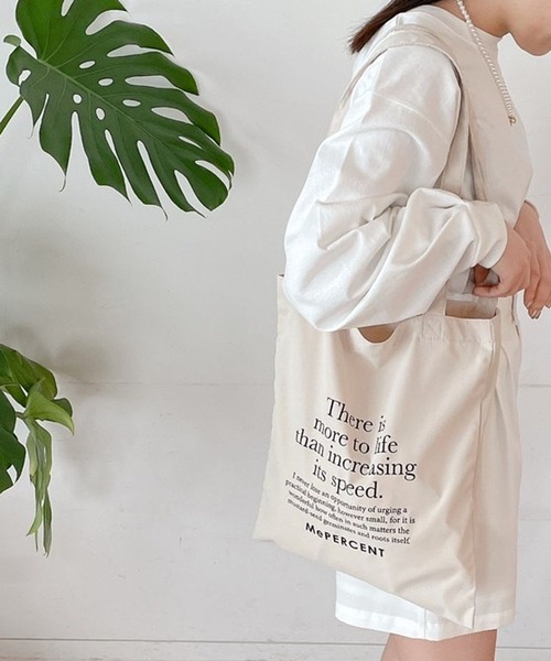 Me%（ミィパーセント）の「MePERCENTフラットトート（トートバッグ・レディース・ブルー系その他/ホワイト/ベージュ/グリーン系その他/ピンク・FREE）」の11枚目の写真