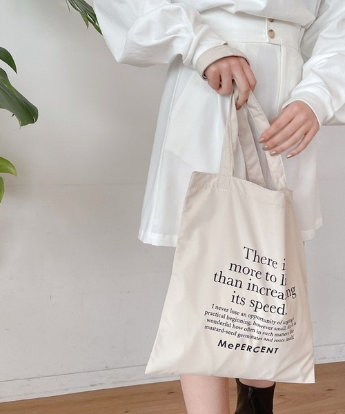 Me%（ミィパーセント）の「MePERCENTフラットトート（トートバッグ・レディース・ブルー系その他/ホワイト/ベージュ/グリーン系その他/ピンク・FREE）」の12枚目の写真