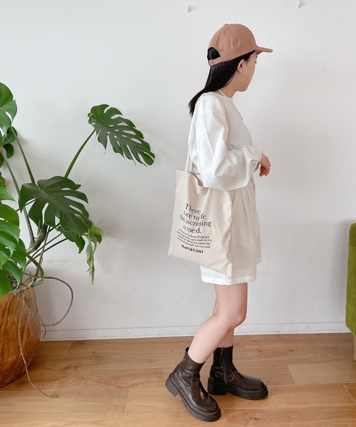 Me%（ミィパーセント）の「MePERCENTフラットトート（トートバッグ・レディース・ブルー系その他/ホワイト/ベージュ/グリーン系その他/ピンク・FREE）」の14枚目の写真