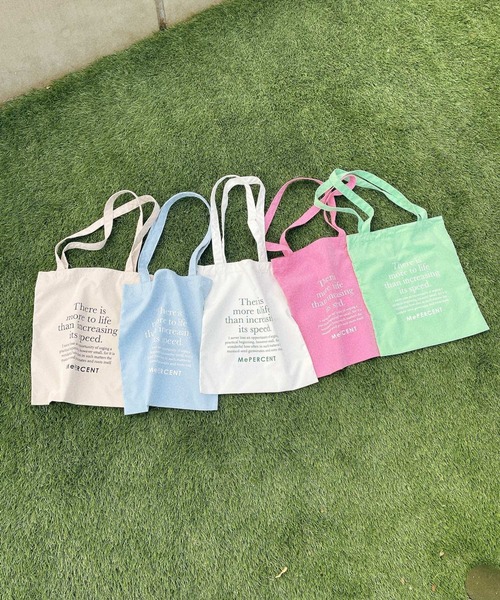 Me%（ミィパーセント）の「MePERCENTフラットトート（トートバッグ・レディース・ブルー系その他/ホワイト/ベージュ/グリーン系その他/ピンク・FREE）」の16枚目の写真