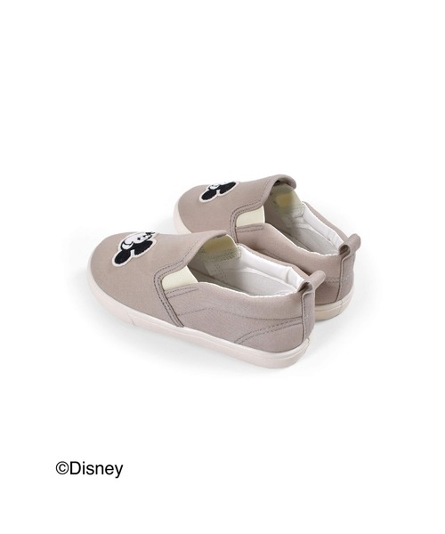 SLAP SLIP(スラップスリップ)の「SLAPSLIP/【Disney】ミッキー/ミニー/フェイスシンプルスリッポン(14~18cm)(スニーカー・キッズ・ブラック/ピンク/ベージュ・14/15 /16/17/18)」の9枚目の写真