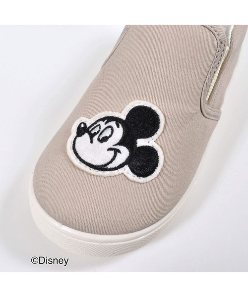 SLAP SLIP(スラップスリップ)の「SLAPSLIP/【Disney】ミッキー/ミニー/フェイスシンプルスリッポン(14~18cm)(スニーカー・キッズ・ブラック/ピンク/ベージュ・14/15 /16/17/18)」の11枚目の写真