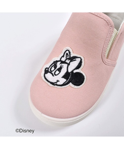SLAP SLIP(スラップスリップ)の「SLAPSLIP/【Disney】ミッキー/ミニー/フェイスシンプルスリッポン(14~18cm)(スニーカー・キッズ・ブラック/ピンク/ベージュ・14/15 /16/17/18)」の16枚目の写真