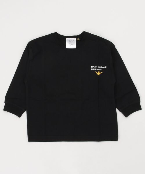 Mark Gonzales（マーク・ゴンザレス）の「(What it isNt)ARTART BY MARKGONZALES/マークゴンザレス キッズ ロンT 47220127（Tシャツ/カットソー・キッズ・ホワイト/ブラック/グリーン・130cm/140cm/150cm/160cm/100cm/120cm/110cm）」の6枚目の写真