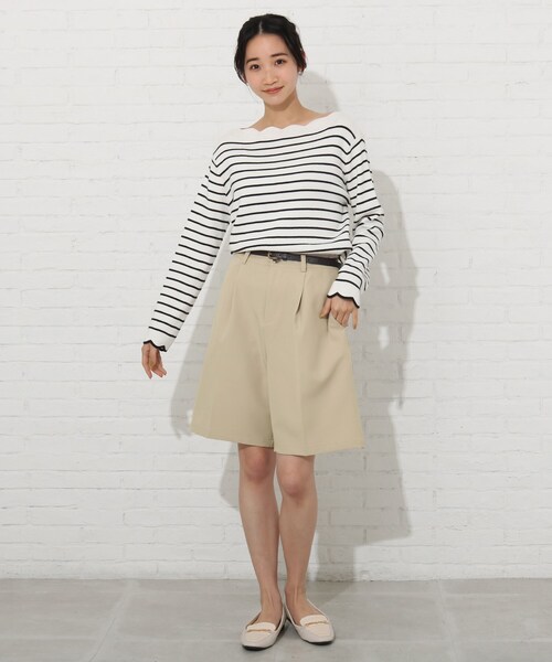 Cutie Blonde（キューティーブロンド）の「◆【S-L】キュロットパンツ（その他パンツ・レディース・ベージュ/ライトグリーン・01/02/03）」の14枚目の写真