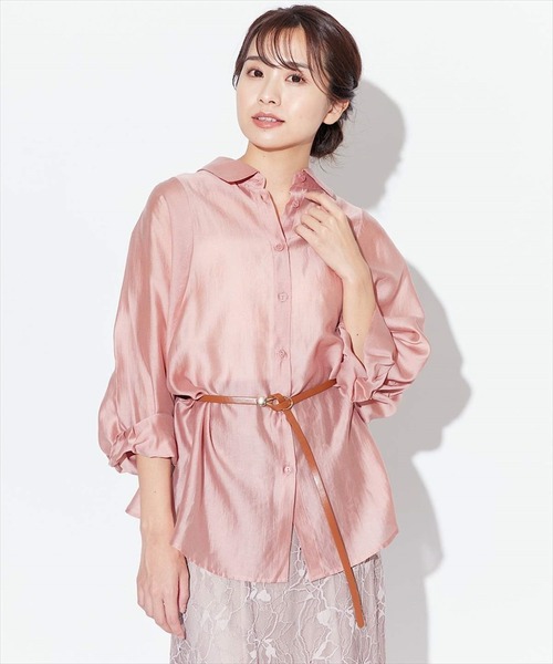 SWINGLE（スウィングル）の「ティアドロップバックル細ベルト（ベルト・レディース・カーキ/ブラック・MEDIUM）」の4枚目の写真