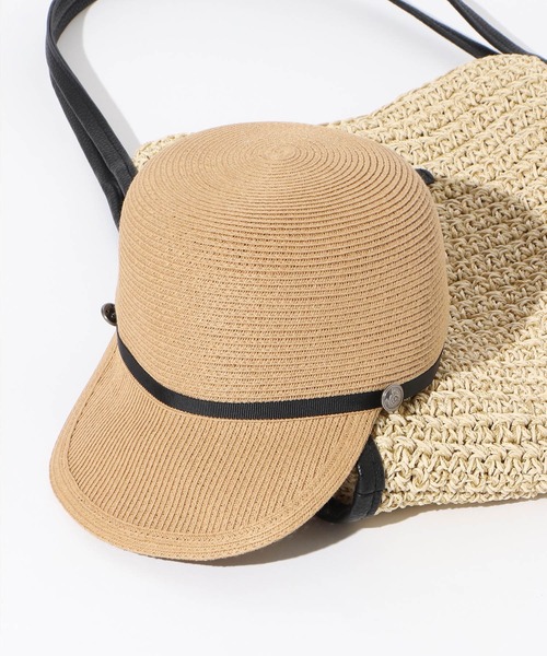 ikka（イッカ）の「ブレードキャスケット（キャスケット・レディース・キャメル/オフホワイト・FREE）」の2枚目の写真