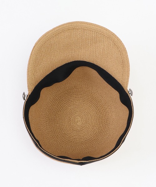 ikka（イッカ）の「ブレードキャスケット（キャスケット・レディース・キャメル/オフホワイト・FREE）」の9枚目の写真