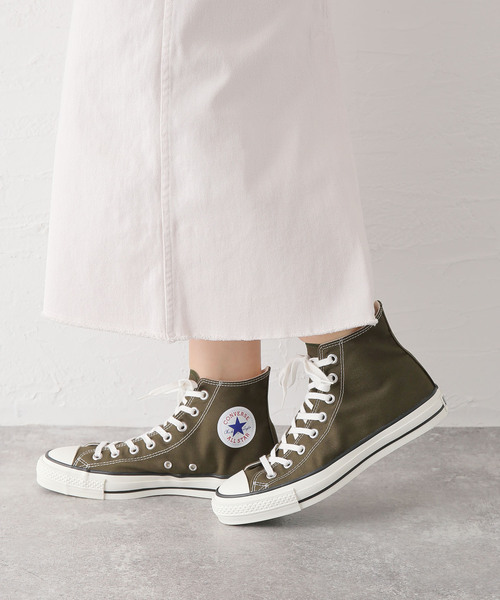 CONVERSE（コンバース）の「【CONVERSE/コンバース】 CANVAS ALL STAR J HI：スニーカー（スニーカー・レディース・カーキ・22.5cm/25cm/23cm/24cm/23.5cm/24.5cm）」の4枚目の写真