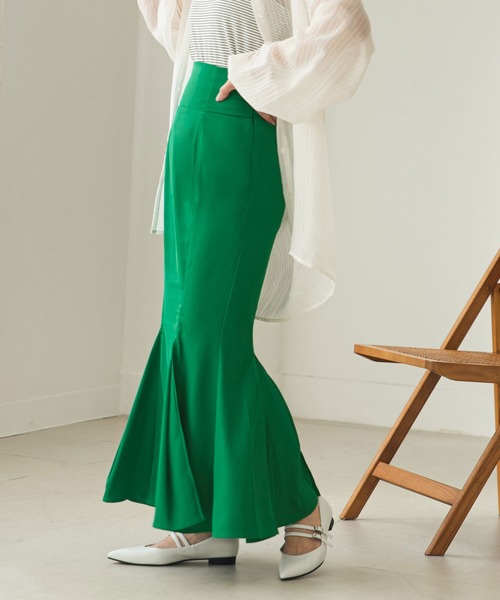 rectangle（レクタングル）の「マーメイドスカート（スカート・レディース・ブラック/グリーン/アイボリー・FREE）」の15枚目の写真