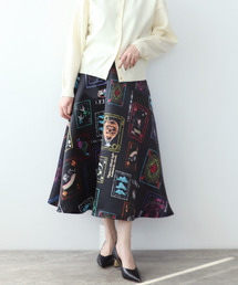Cepica | cepicaオリジナルトランププリントフレアースカート(スカート)