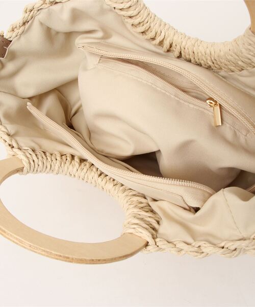 Honeys（ハニーズ）の「雑材ラウンドＢａｇ（ショルダーバッグ・レディース・ブラウン/アイボリー/ベージュ・FREE）」の18枚目の写真