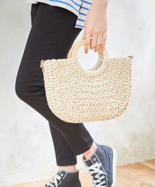 Honeys（ハニーズ）の「雑材ラウンドＢａｇ（ショルダーバッグ・レディース・ブラウン/アイボリー/ベージュ・FREE）」の11枚目の写真