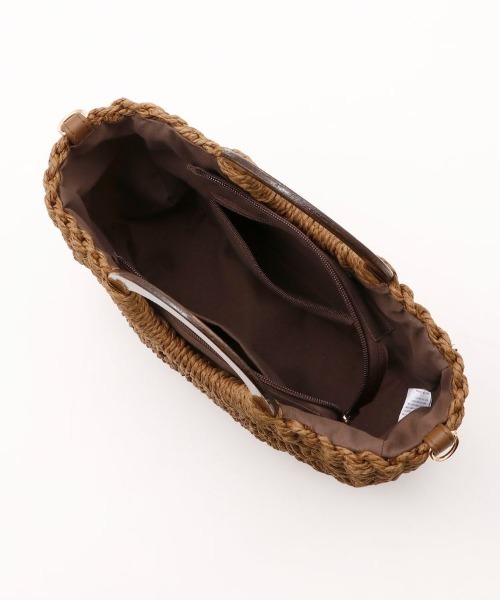 Honeys（ハニーズ）の「雑材ラウンドＢａｇ（ショルダーバッグ・レディース・ブラウン/アイボリー/ベージュ・FREE）」の12枚目の写真