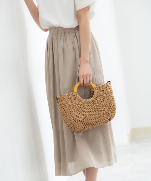 Honeys（ハニーズ）の「雑材ラウンドＢａｇ（ショルダーバッグ・レディース・ブラウン/アイボリー/ベージュ・FREE）」の20枚目の写真