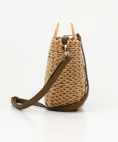 Honeys（ハニーズ）の「雑材ラウンドＢａｇ（ショルダーバッグ・レディース・ブラウン/アイボリー/ベージュ・FREE）」の13枚目の写真