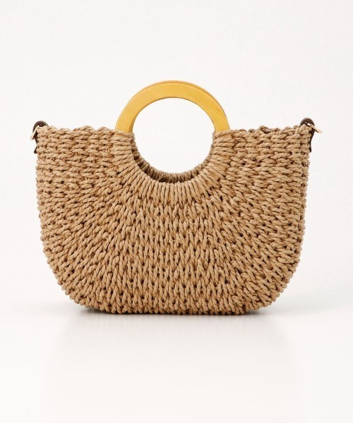 Honeys（ハニーズ）の「雑材ラウンドＢａｇ（ショルダーバッグ・レディース・ブラウン/アイボリー/ベージュ・FREE）」の21枚目の写真