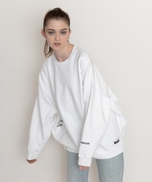 オーバーサイズクルーネックスウェットシャツ