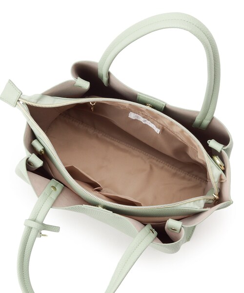 DRESKIP(ドレスキップ)の「◆【軽量】あおりポケット2WAYト-ト(ショルダーバッグ・レディース・グレー/ダークグリーン/アイボリー・00)」の13枚目の写真