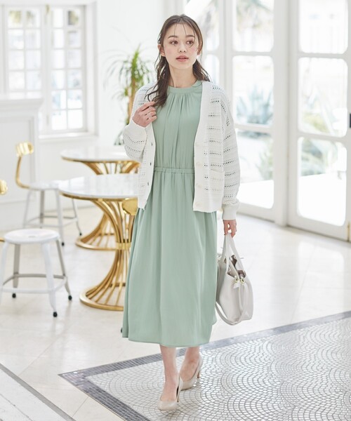 DRESKIP(ドレスキップ)の「◆【軽量】あおりポケット2WAYト-ト(ショルダーバッグ・レディース・グレー/ダークグリーン/アイボリー・00)」の16枚目の写真