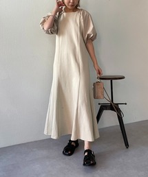 CAPRICIEUX LE'MAGE | 異素材パフワンピース(ワンピース)