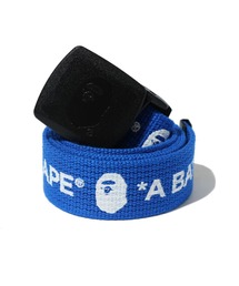 BAPE ロゴベルト ネイビー A BATHING APE® Debossed Logo Belt | Bape official website