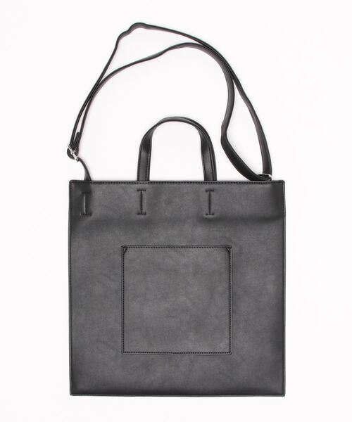 ehka sopo（エヘカソポ）の「ペタンコトートショルダーバッグ（ショルダーバッグ・レディース・シルバー/ゴールド/ブラック・ﾌﾘ-）」の4枚目の写真