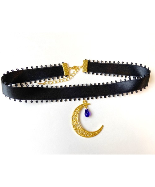 tone（トーン）の「【MUURABBTI】月と雫のチョーカー(MA)（チョーカー・レディース・ブラック/ブルー/レッド/ブラック系その他・FREE）」の7枚目の写真