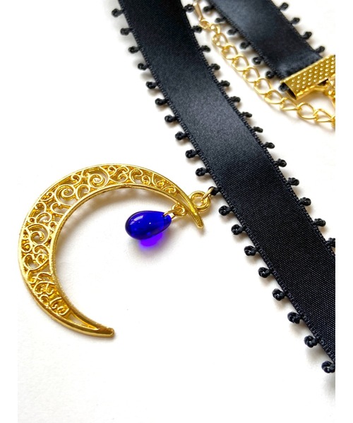 tone（トーン）の「【MUURABBTI】月と雫のチョーカー(MA)（チョーカー・レディース・ブラック/ブルー/レッド/ブラック系その他・FREE）」の8枚目の写真