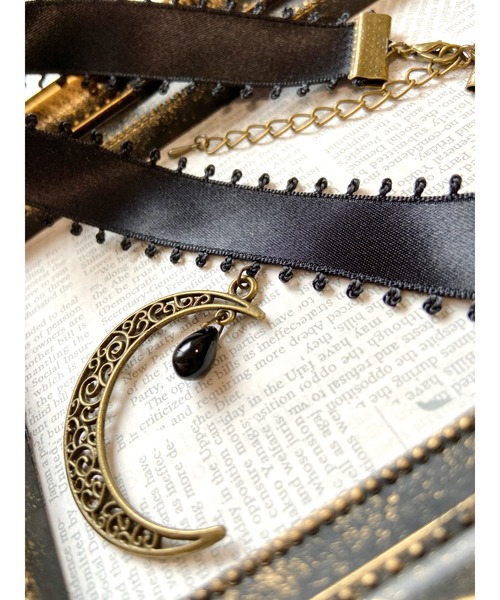 tone（トーン）の「【MUURABBTI】月と雫のチョーカー(MA)（チョーカー・レディース・ブラック/ブルー/レッド/ブラック系その他・FREE）」の16枚目の写真