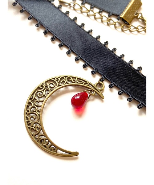 tone（トーン）の「【MUURABBTI】月と雫のチョーカー(MA)（チョーカー・レディース・ブラック/ブルー/レッド/ブラック系その他・FREE）」の11枚目の写真