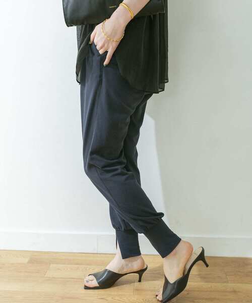 Healthknit(ヘルスニット)の「Healthknit SLIT RIB PANTS(その他パンツ・レディース・ブラック・-)」の10枚目の写真