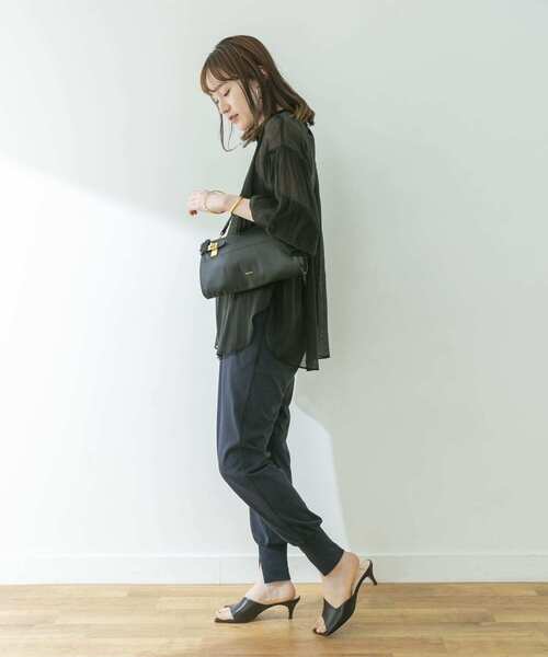 Healthknit(ヘルスニット)の「Healthknit SLIT RIB PANTS(その他パンツ・レディース・ブラック・-)」の12枚目の写真