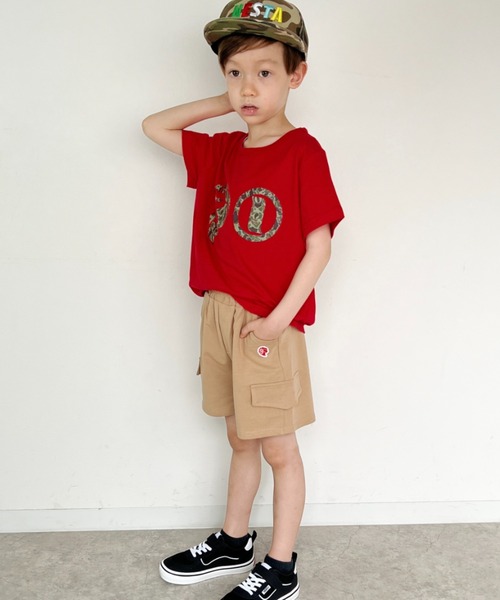 NESTA(ネスタ)の「迷彩柄スターポイントグラフィックT(Tシャツ/カットソー・キッズ・ブラック/レッド・150/130/140/120)」の13枚目の写真