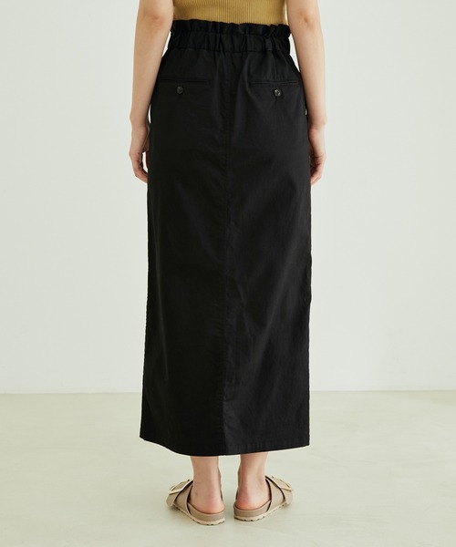 SALON adam et rope'（サロン アダム エ ロペ）の「【洗える】ストレッチフロントスリットタイトスカート（スカート・レディース・ブラック/キャメル/カーキ・M/S）」の6枚目の写真